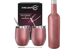 CHILLOUT LIFE Double Wall Insulated Wine Tumbler