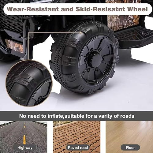 Miniatura 5 de Cuatrimoto eléctrica de juguete con baterías de 6 Voltios, 4 ruedas, faros, MP3, USB, control de volumen y un asiento grande para regalar a niños y