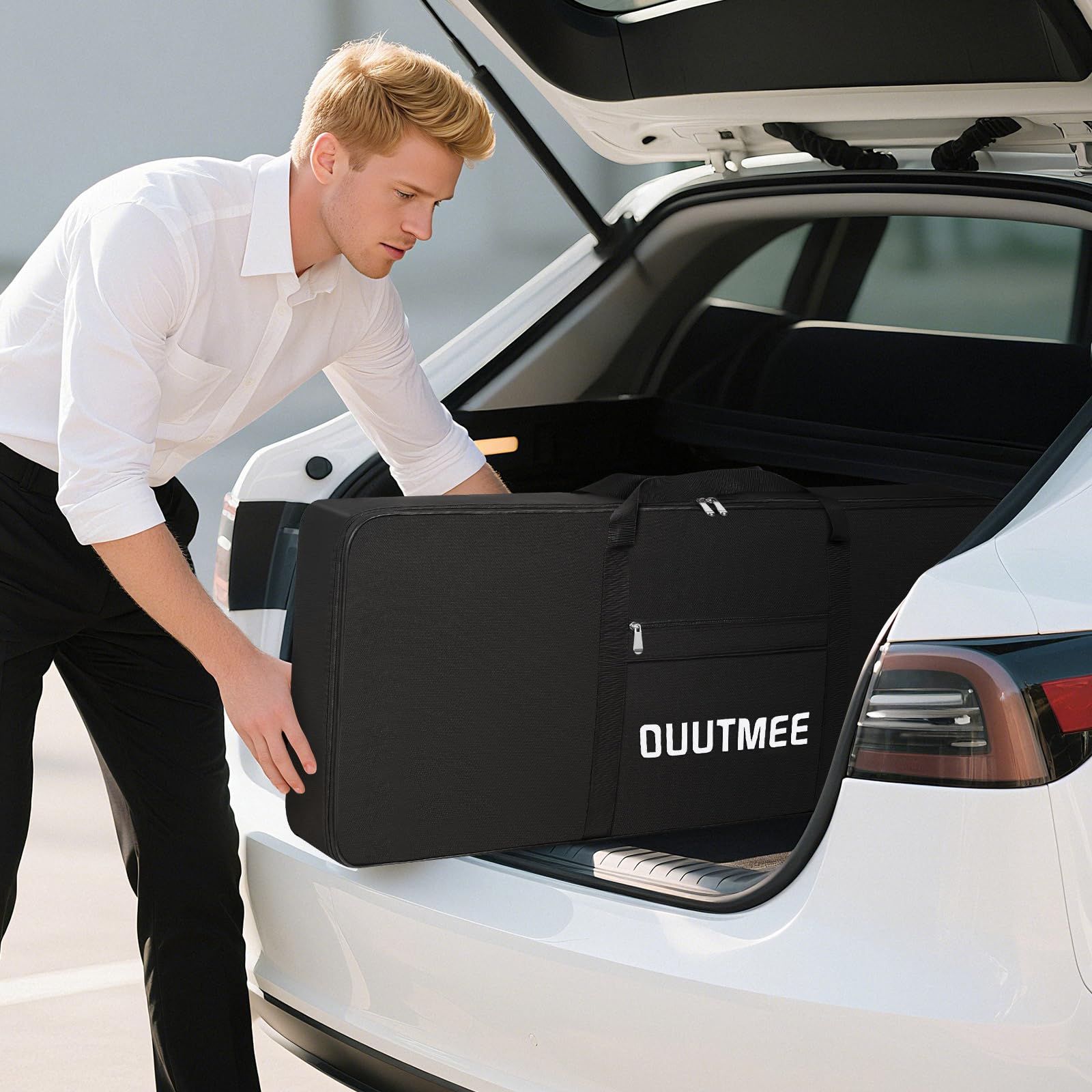 OUUTMEE Housse pour Clavier 88 Touches, Sac pour Clavier 88 Touches en Tissu Oxford 600D, Sac de Transport pour Clavier Piano Électrique 10MM Rembourré avec Poignées et Bandoulière Réglable (Noir)