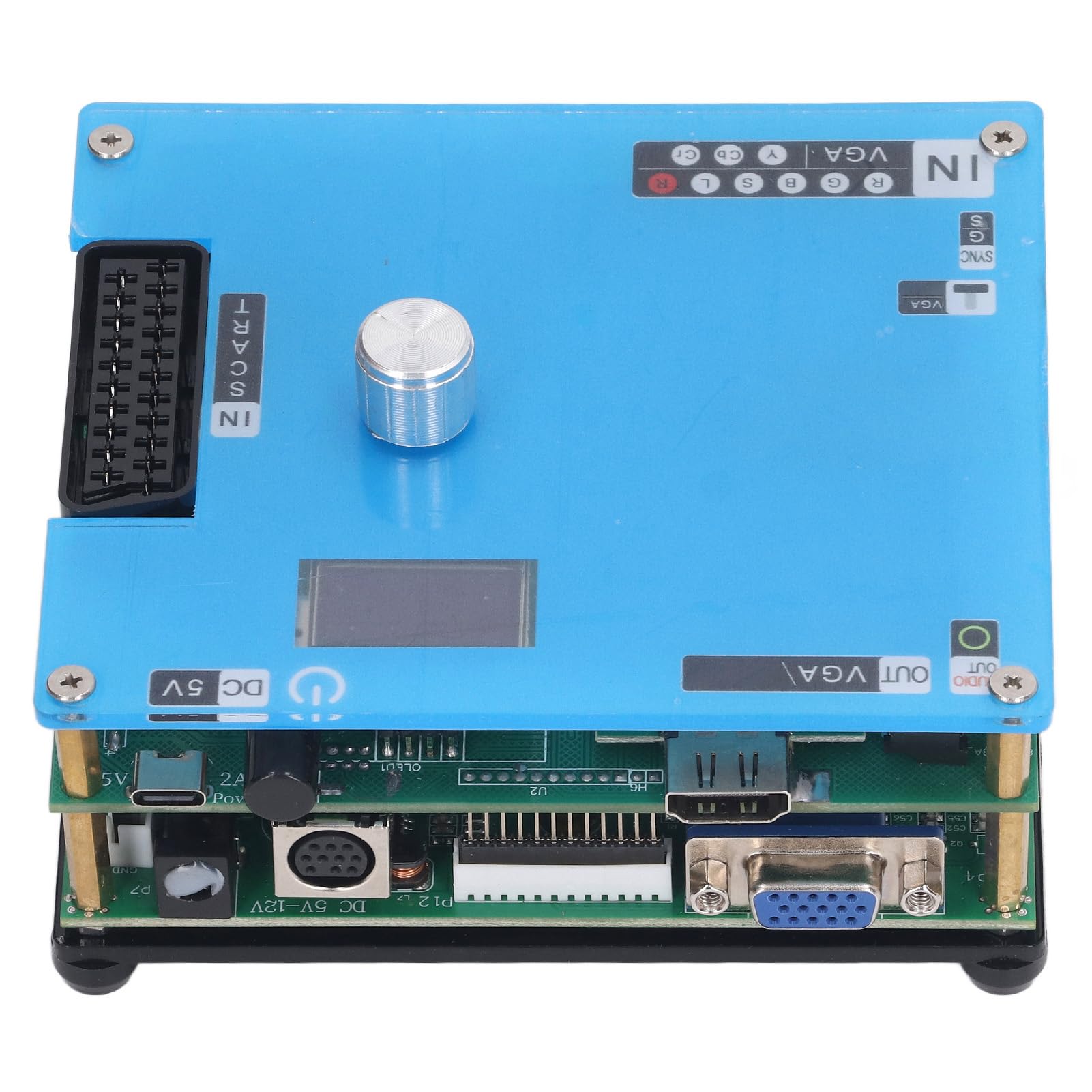 FILFEEL Convertidor de Videojuegos de Control VGA GBS de Alta Definición para LCD con Opciones de Salida Múltiple