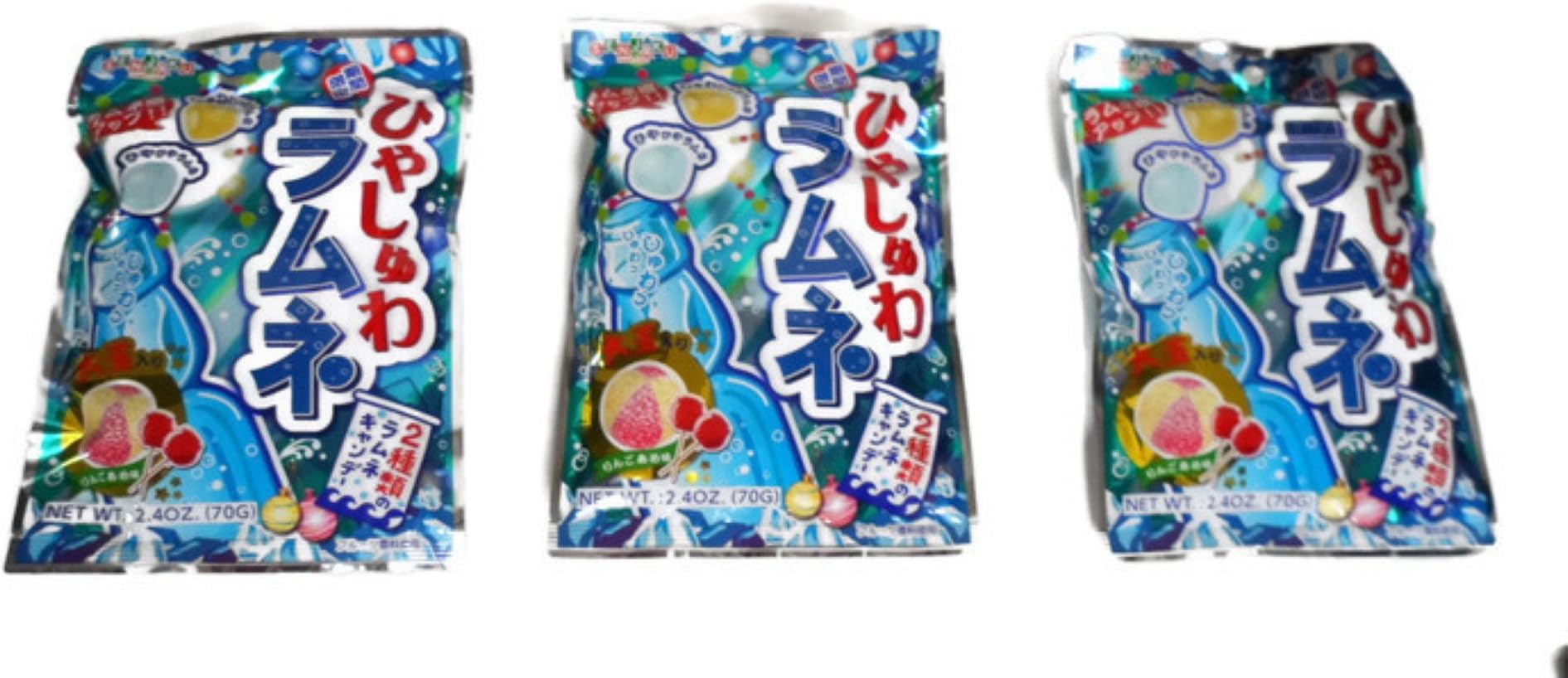Senjaku Cool Soda Candy Ramune Flavored Candy (3-Pack)
