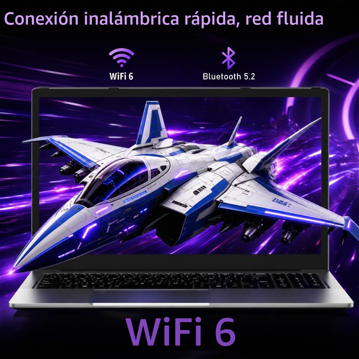 FUNYET Gaming Ordenador Portátil R7 5825U (hasta 4,5 GHz) Laptop 16 Pulgadas RAM 16 GB SSD 1 TB Teclado Retroiluminado Win11 Notebook, 4500 mAh, WiFi 6, HDMI, USB 3.2, BT 5.2, Huellas Digitales