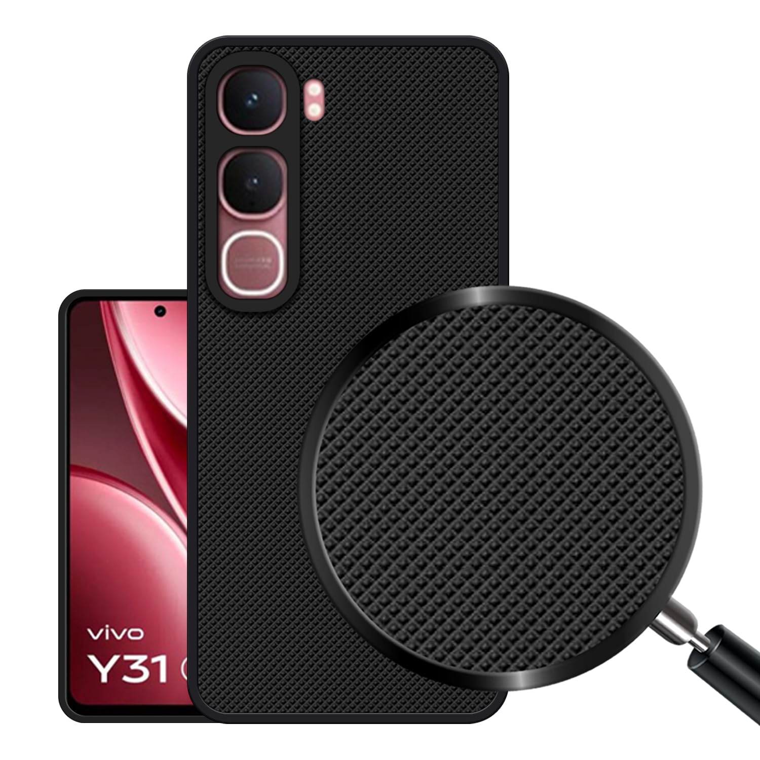 VIDO Super Frosted Raised Camera Protect Soft Back Case Cover for Vivo Y31 5G