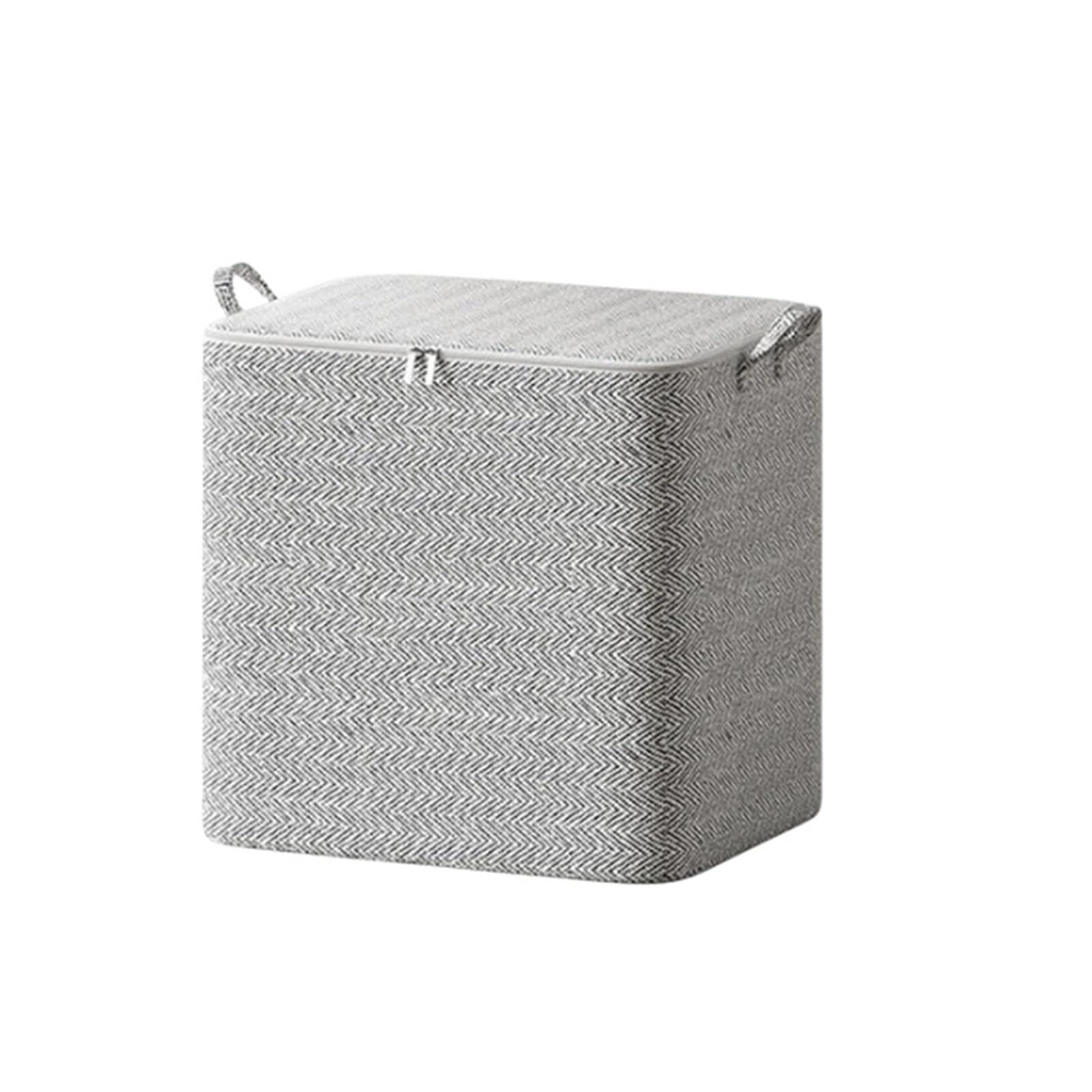 RRYPBOVG Foldable Blanket Storage Bags 3PCS Home Quilt Storage Bag Big Capacity Clothes Blanket Dustproof Organizer Moving Bedroom Sorting Bags Storage Box Accessories(110L)