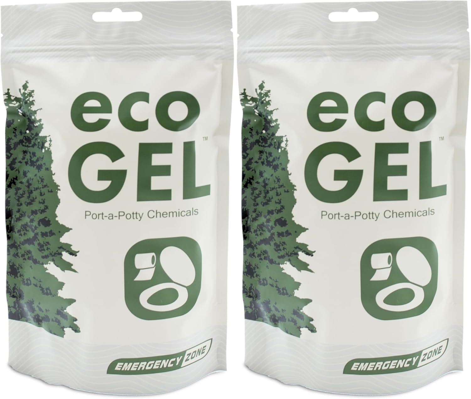Emergency Zone Eco Gel Port-a-Potty Chemicals - Liquid Waste Gelling and Deodorizing Powder