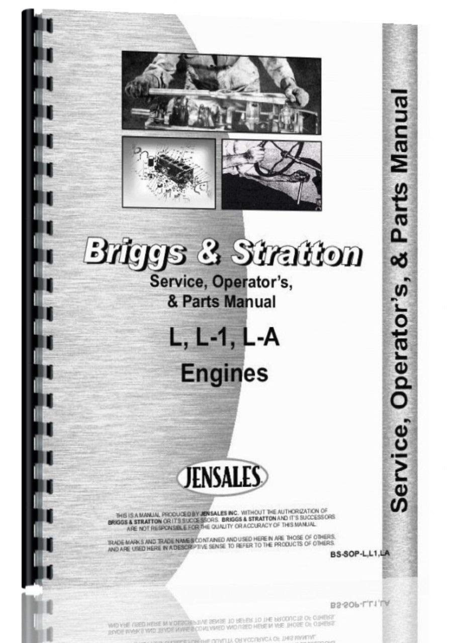 Jensales Briggs and Stratton L, L1 LA Engine Service Manual
