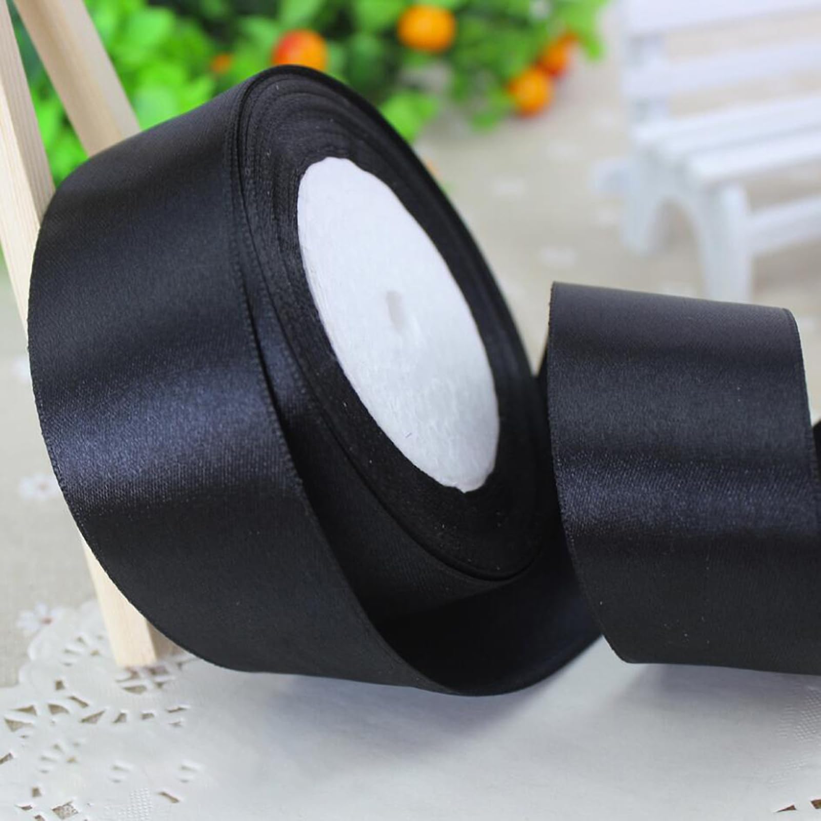 Nastri Blu 20mm, 23 metri Nastro di Raso Blu per l'imballaggio di regali, Artigianato fai da te, Bows Making, Mazzi di fiori, Palloncini, Festa nuziale e Decorazioni per torte