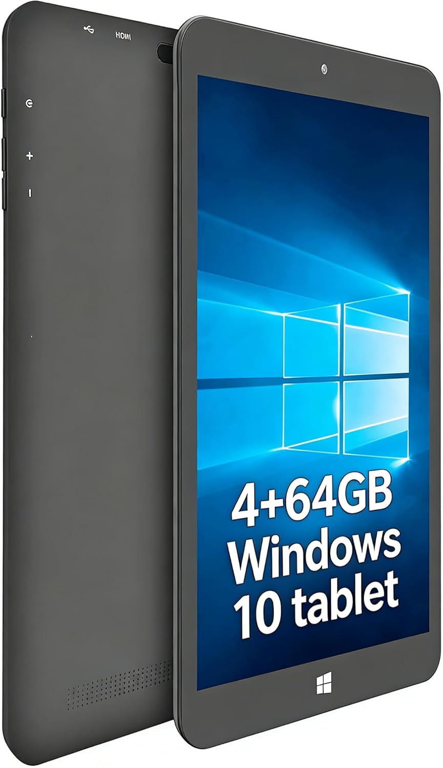 10.1 Inch Windows Tablet Home,6GB RAM 64GB ROM Windows 11 Tablets Computer，Intel Celeron N4000,IPS 1280x800 2.8 GHz, 2MP+5MP Dual Camera, 6000mAh Battery