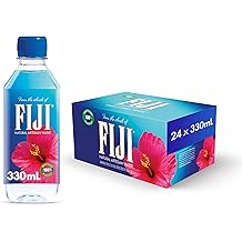FIJI Natural Artesian Bottled Water 330mL / 11.15 Fl Ounce (Pack of 24) - 100% Natural Electrolytes - NEW