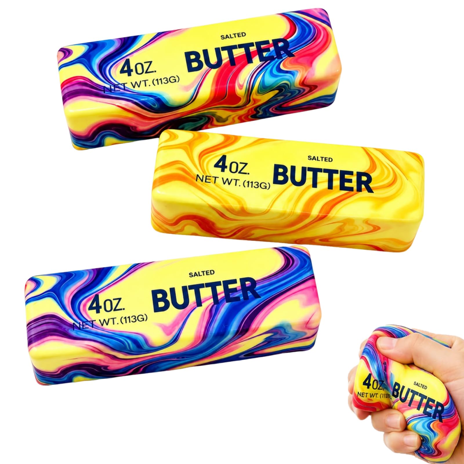 3Pcs Butter Decoration, Butter Ornament,Portable Travel Companion