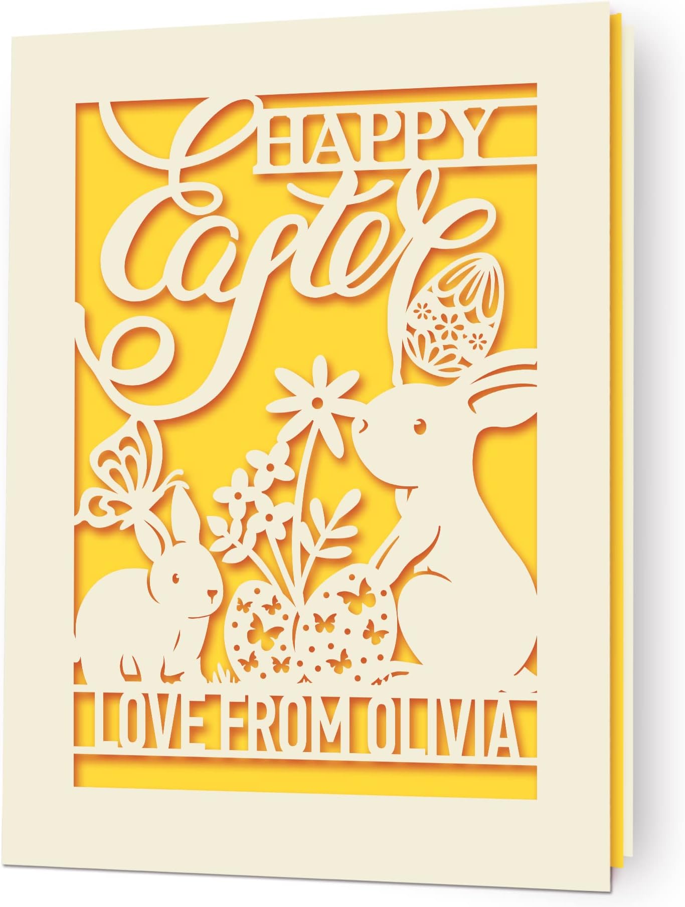 Personalised Easter Card, Mum & Dad Easter Card Daughter Son Granddaughter Grandson Niece Nephew - View #11