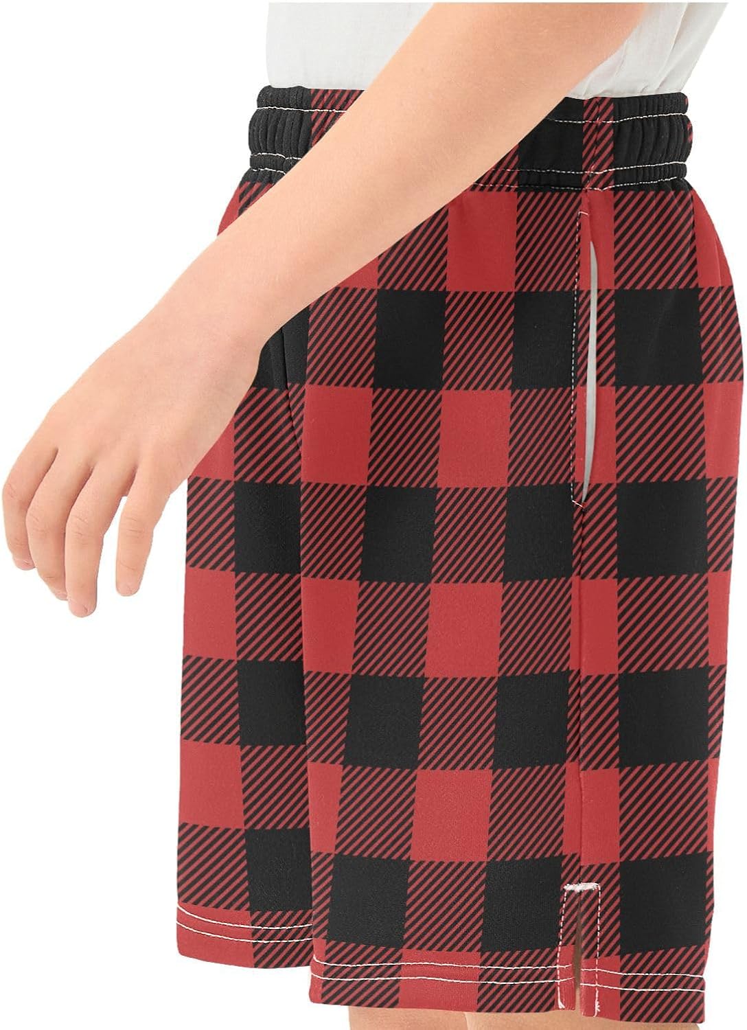 Boys Casual Athletic Shorts Youth Basketball Gym Shorts Printed Kids Hiking Short with Pocket 7-15Y - Image 7