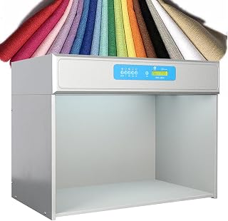 6 Light Sources Color Matching Light Box Device Tool,Color Matching Cabinet,Color Assessment Cabinet,for Paint, Pigment, Clothes, Cosmetics