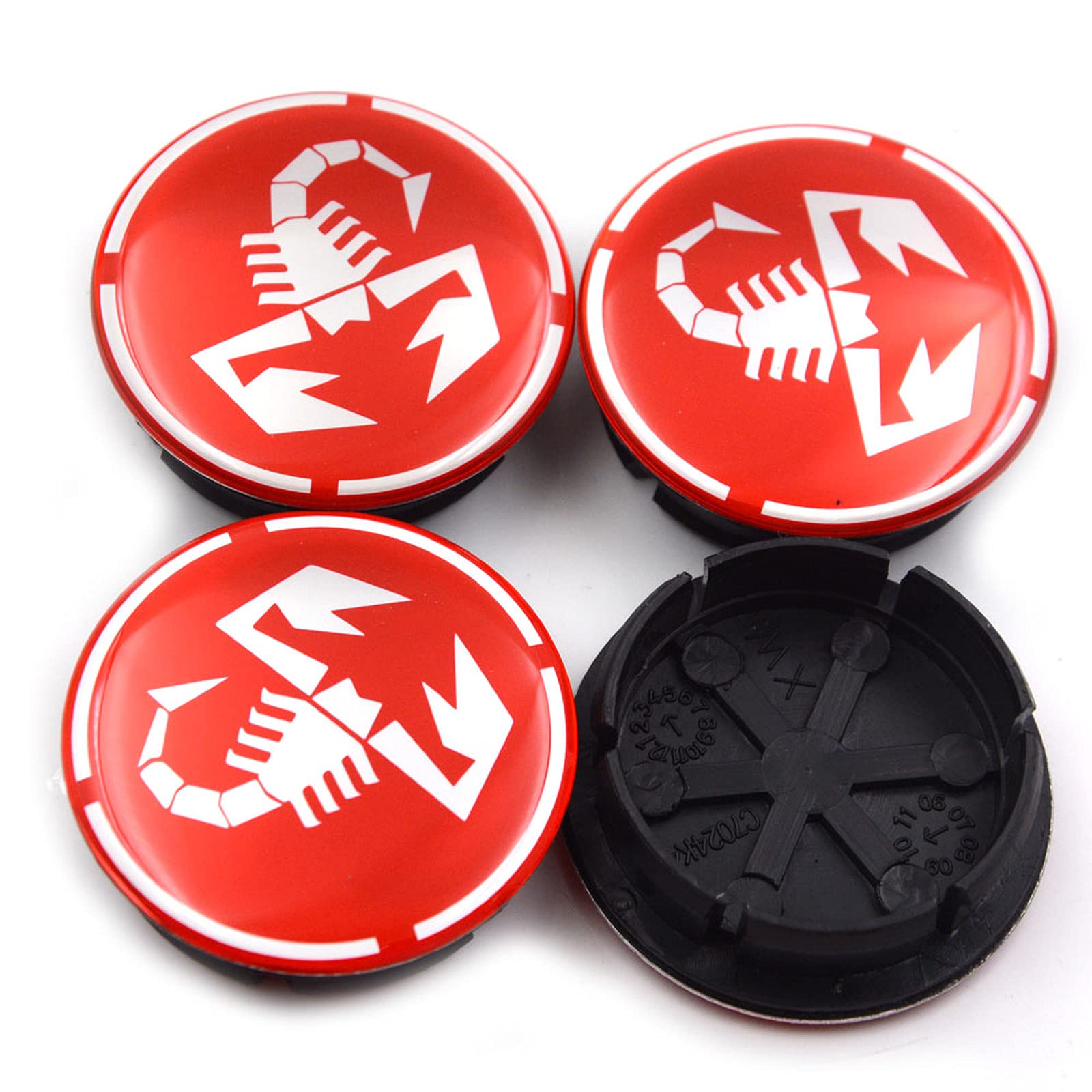 Amazon.co.jp: 4個/セット50mm（44mm）フィアットアバルト500 