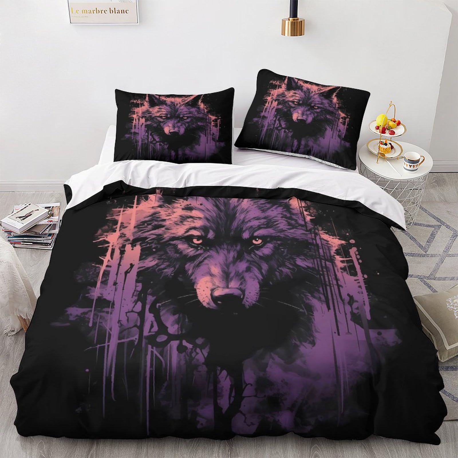Parure de couette loup 3D pour transformer l'ambiance de votre chambre
