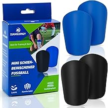 2 Paar Kleine Schienbeinschoner, 11,5 * 8 cm Schienbeinschoner Fußball für Erwachsene & Jugendliche, Shin Pads für Fußballtraining und Spiele