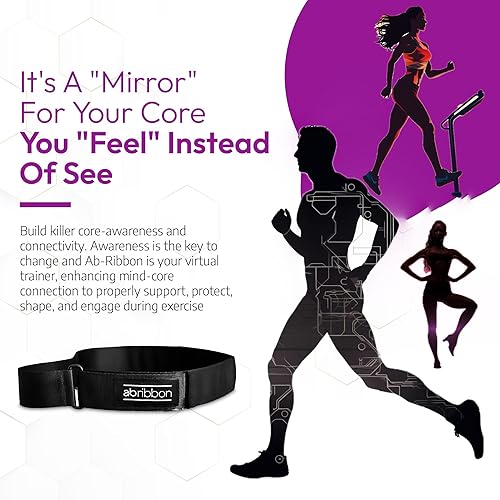 Miniatura 3 de Ab-Ribbon by HYPOXiX Fitness, Abdominal Mirror Sensory Belt for Pilates Barre Yoga Breathography Technique Breathwork and Physical Therapy