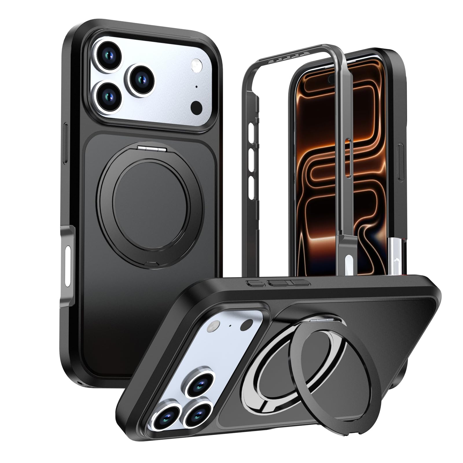 Magnética Funda para iPhone 18 Pro Max/18 Pro, Delgado Esmerilada