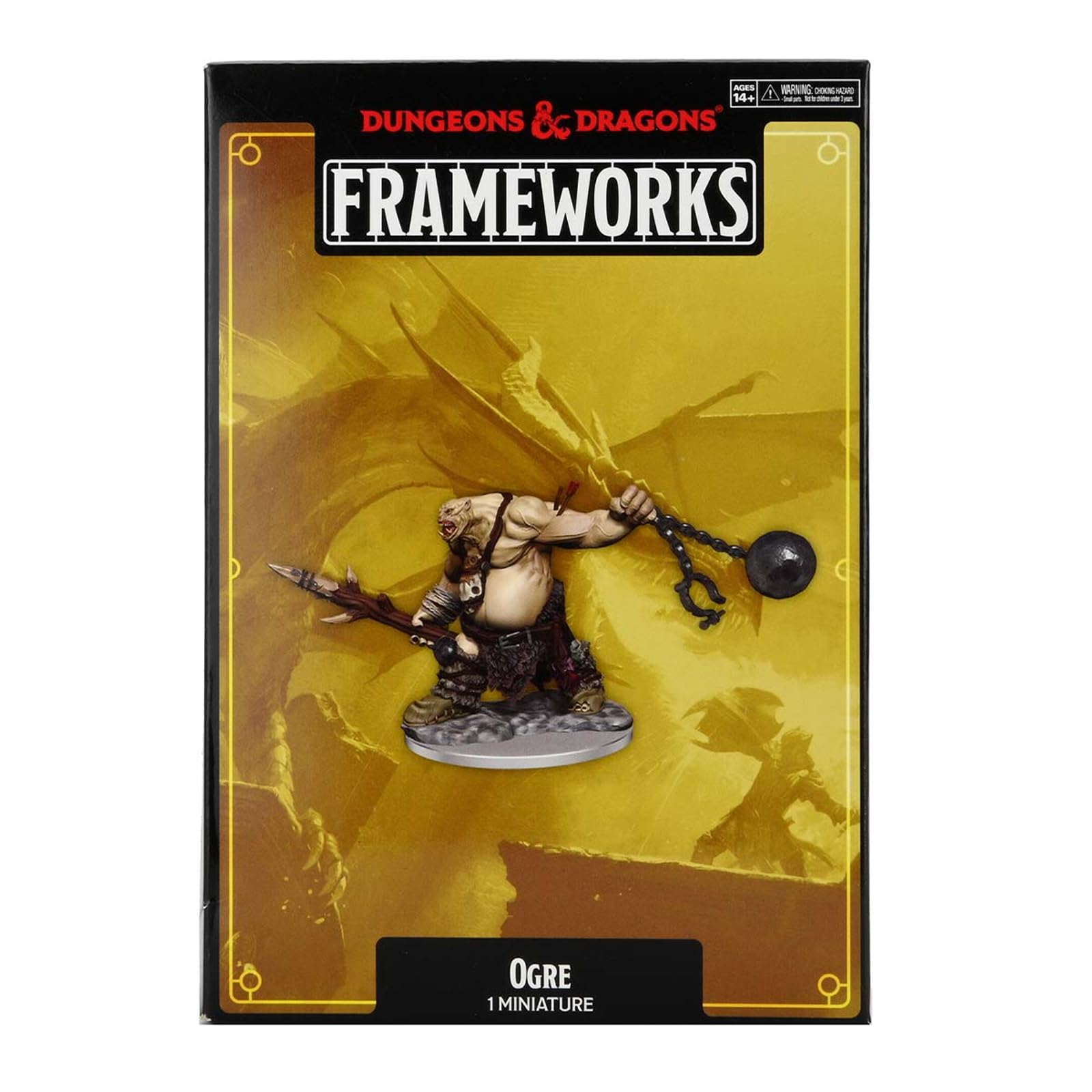 WizKids D&D Frameworks: Ogre Miniature - Unpainted Unassembled Customizable Miniature. Dungeons & Dragons