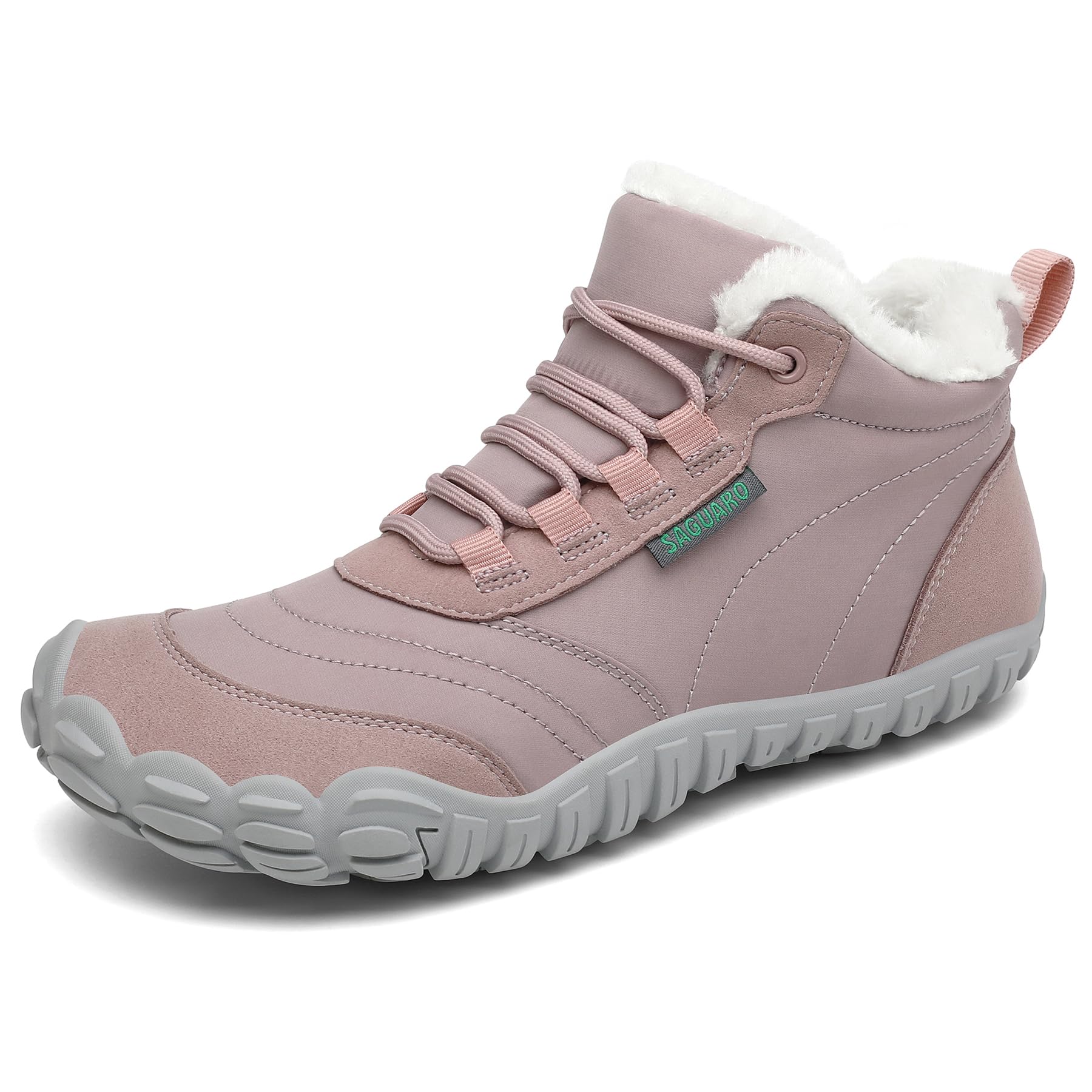 SAGUARO Barefoot Scarpe Invernali Caldo Stivali Neve per Uomo Donna,Gr.36-48