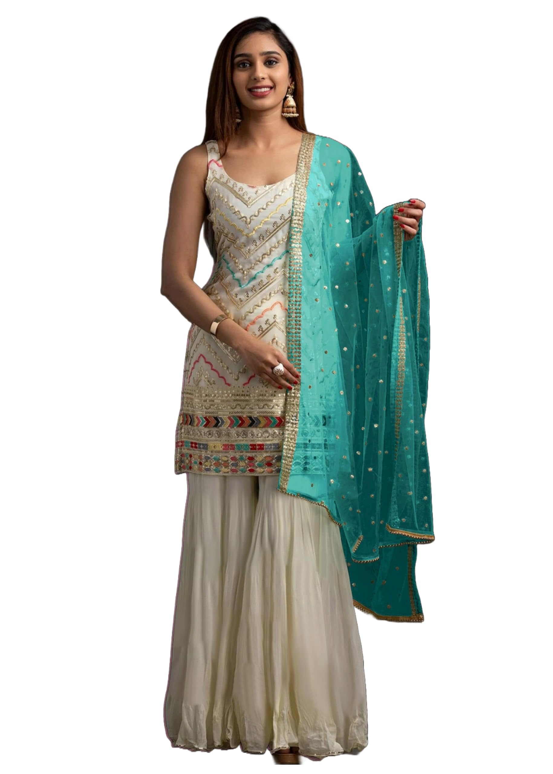 Combinaison fluide Zari 13663 en Georgette contre les plis - 5
