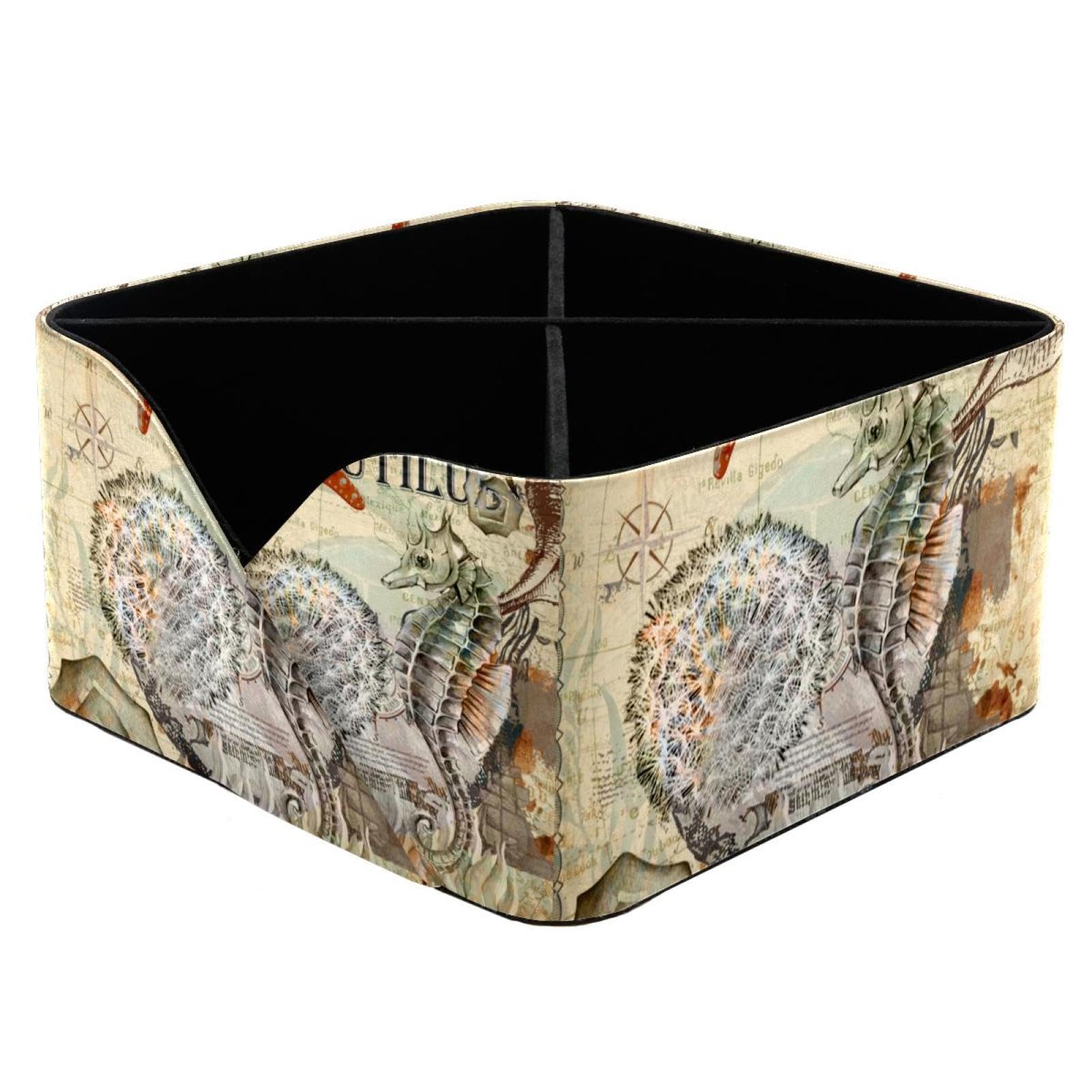 Organiseur de bureau vintage hippocampe pour stopper le désordre des stylos