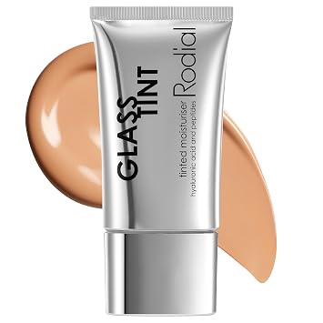 Rodial Glass Skin Tint - Tinted Moisturizer Shade 3 St Barths, Liquid Lightweight Foundation for Natural Makeup 1 fl oz