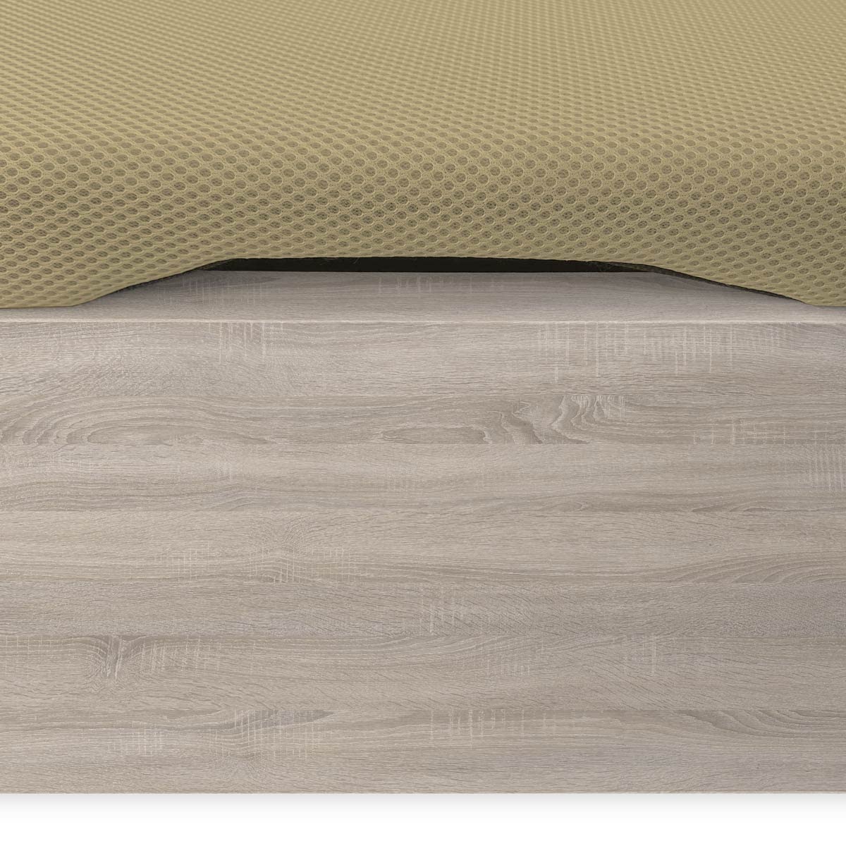amuéblate Online - Canapé Abatible Extra Reforzado Gran Capacidad con Tapa Transpirable, Esquinas Redondeadas, 135 x 190, Cambria