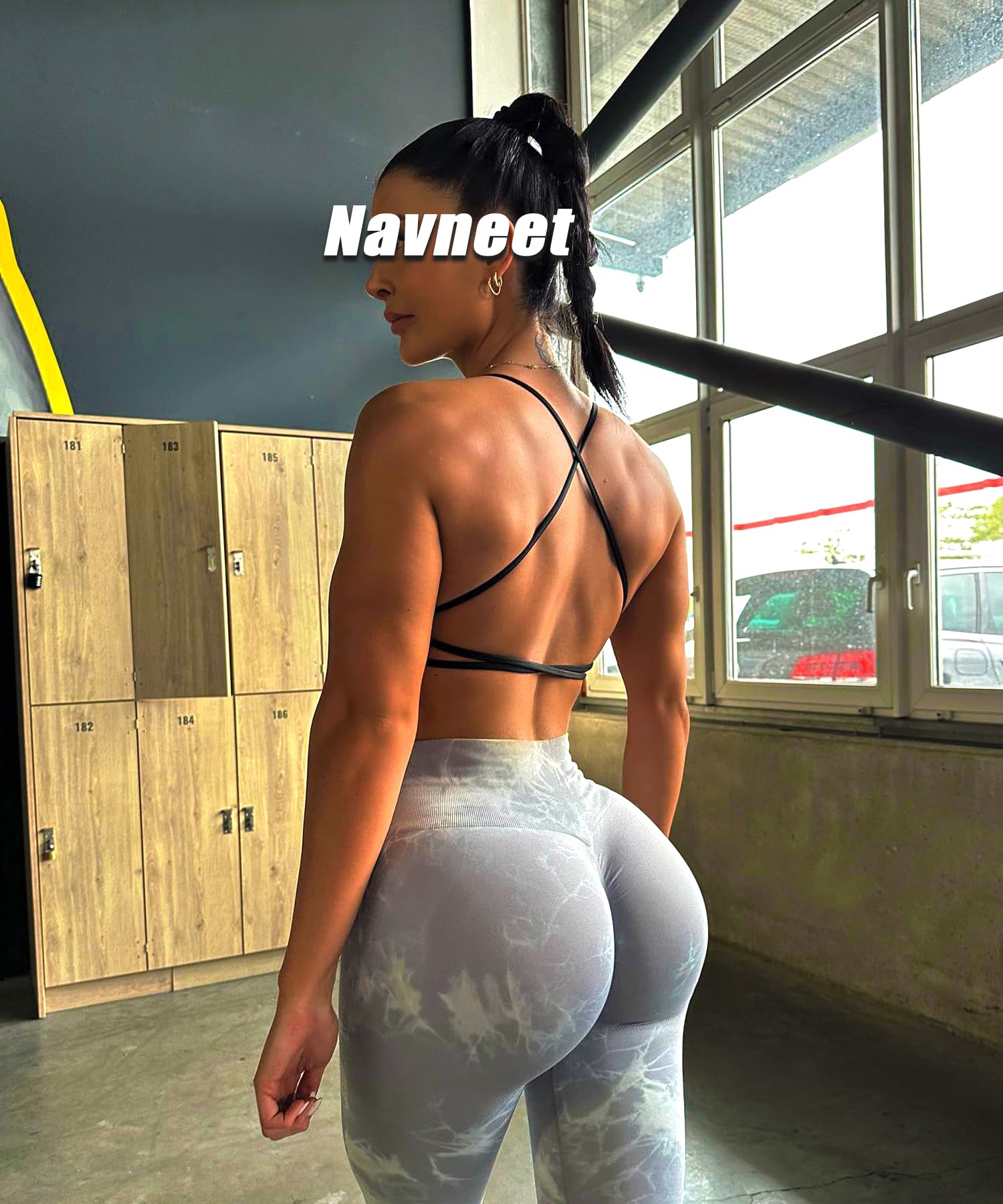 Navneet Sujetador Deportivo Mujer Espalda Descubierta Top Deportivo Mujer Sujetador sin Espalda Ropa Deportiva