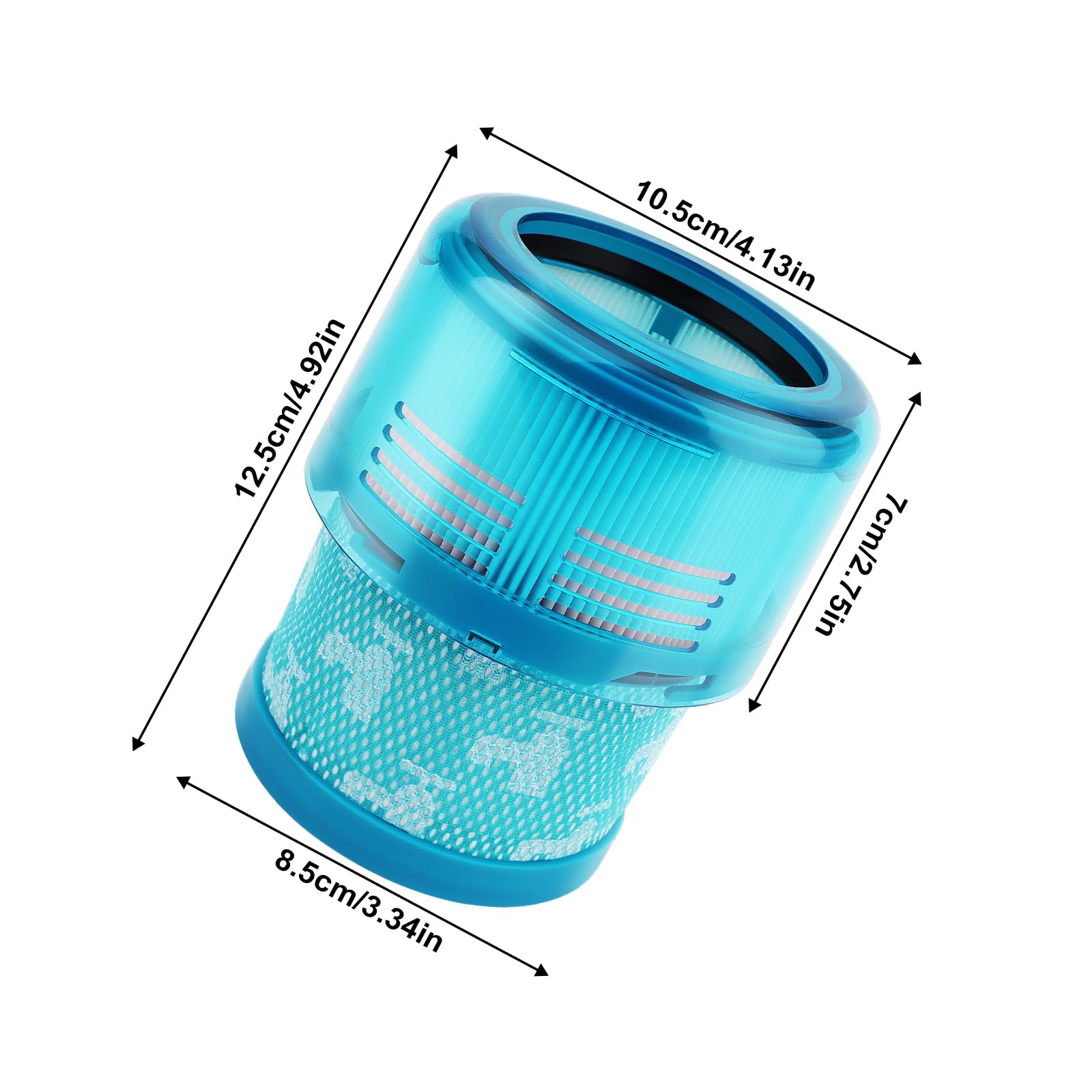 Paquete de 3 filtros Gen5 de repuesto compatibles con Dyson Gen5 Detect Absolute, Gen5 Outsize Absolute, Gen5 Detect aspiradora inalámbrica