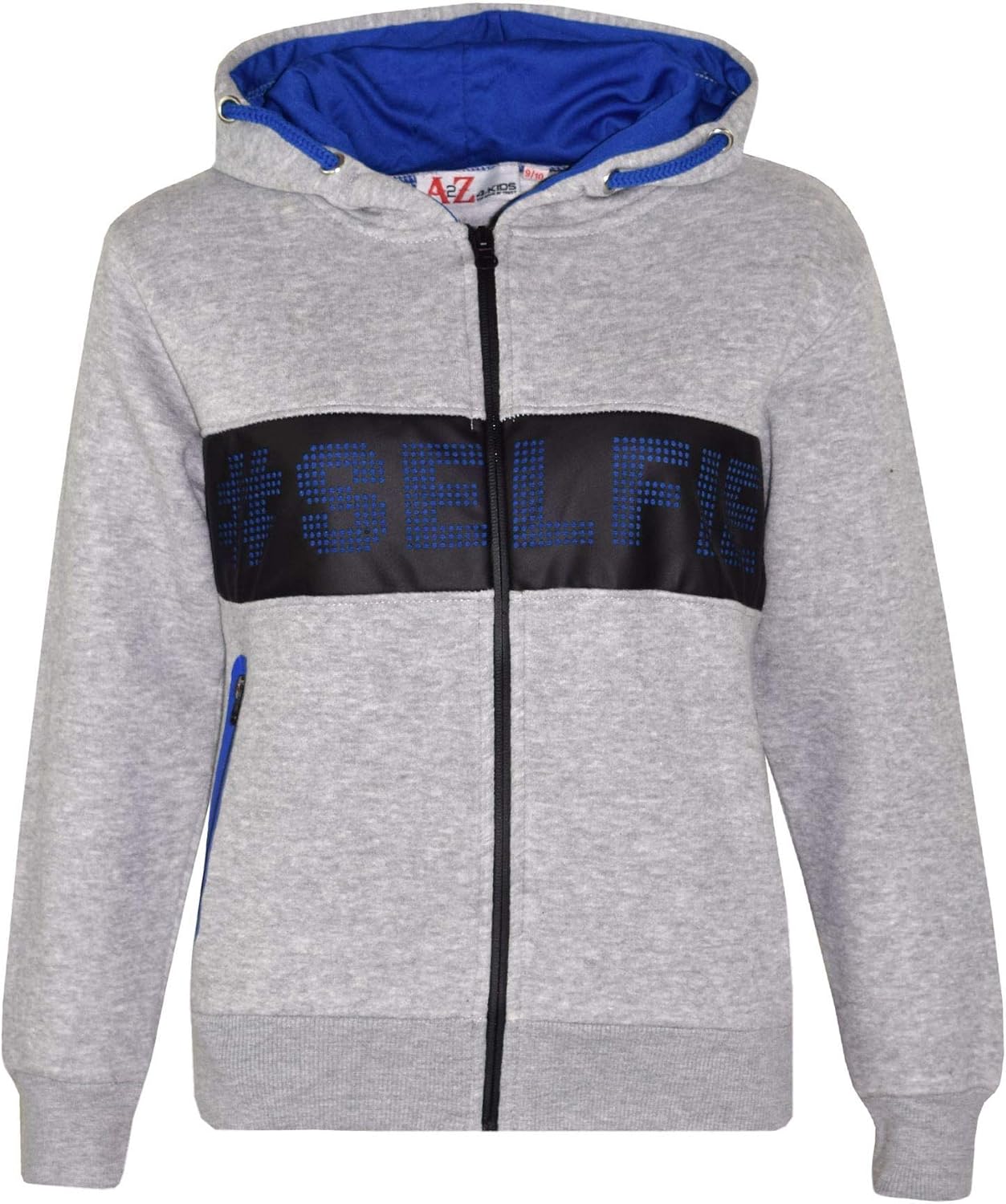 Kids Boys Girls Tracksuit Designer #Selfie Zipped Top Bottom Jogging Suit 5-13Yr