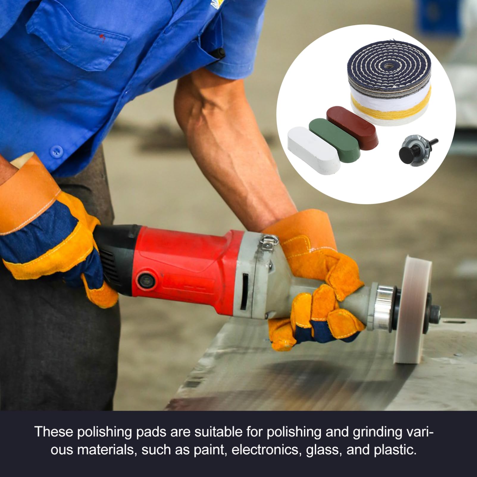 4sets Ruote Polishing e Buffing Compounds Per Finitura Accessori Per Lucidatura