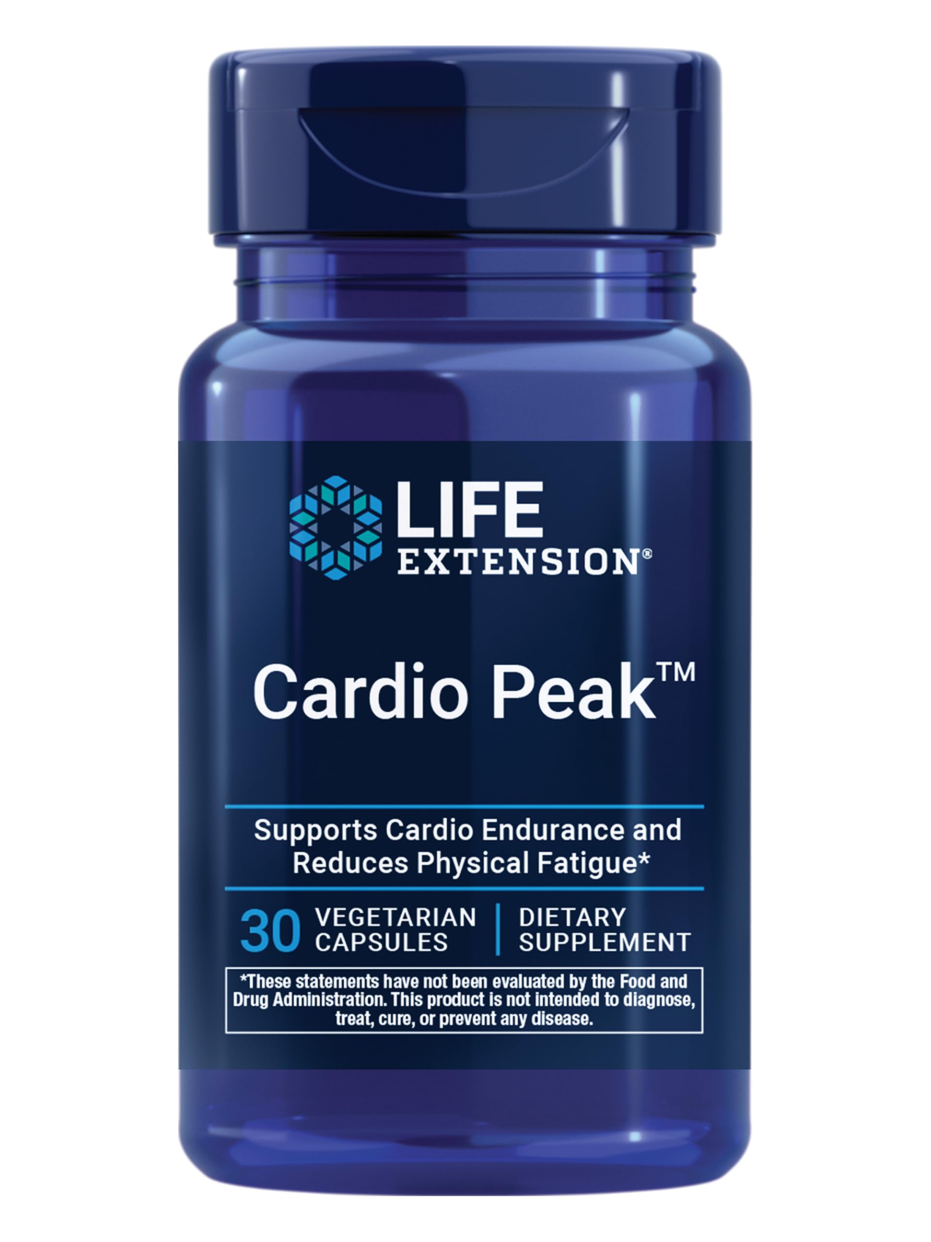 Extensão da vida Pico Cardio, Suplemento Cardiovascular, Saúde do Coração, Arjuna, 1-Diário, Glúten Livre, Não-GMO, Vegetariano, 30 Cápsulas
