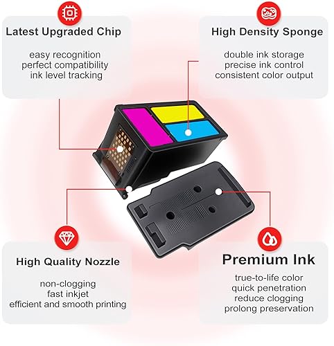 Miniatura 4 de Cartucho de tinta negro compatible 245XL Reemplazo para Canon 245 PG245 XL PG245XL (Negro, paquete de 2) para impresoras Pixma MX490 TR4520 TS3322