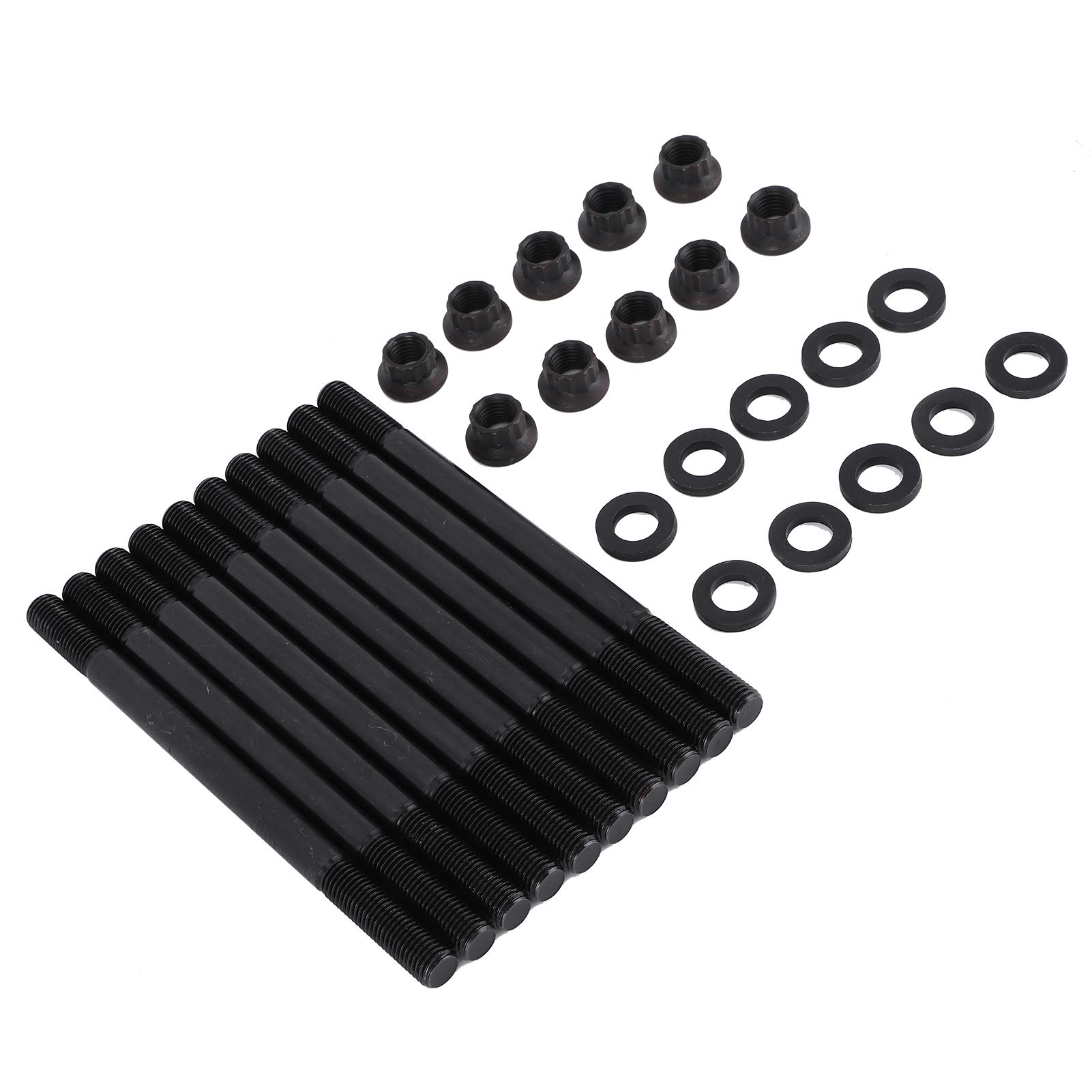 Kit con prosciutto della guarnizione del cilindro, mantello della testata in metallo nero, kit nero da dadi bulloni per motori D16Y7 D16Y8