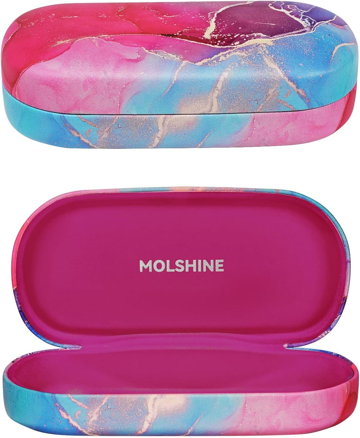 Hard Shell Sunglasses Case,Classic Large Glasses Case for Women Men,Sunglass Eyeglasses