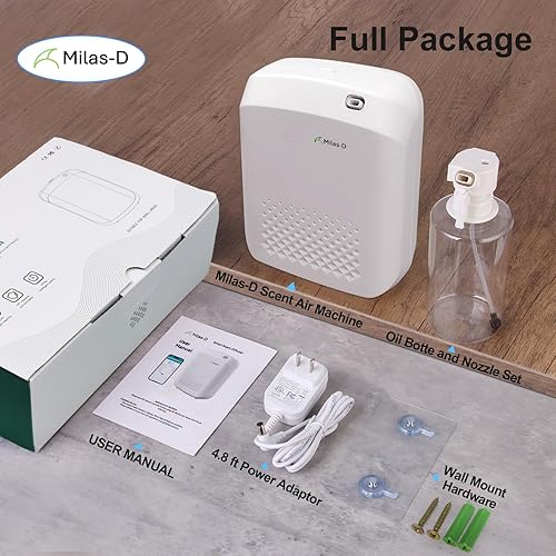 Miniatura 6 de Difusor de aceite esencial sin agua para el hogar y comerciales, difusor de aromaterapia para habitaciones grandes de hasta 1500 pies cuadrados,