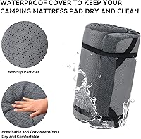 Vista 4 de HOMBYS Colchoneta de Espuma Viscoelástica para Campamento,Almohadilla de Dormir Portátil para Adultos,Colchón Impermeable para Catre,Colchón de Piso