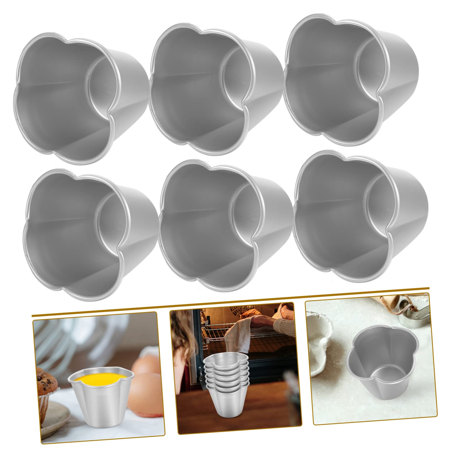 LABRIMP 2 Set Di Per Muffin Antiaderenti in Metallo Per Torte 6 Pezzi * 2