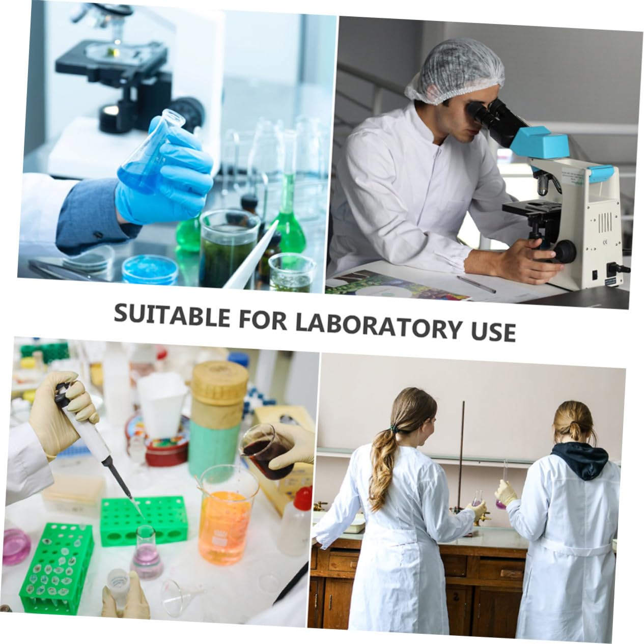 Flacon Léger et Transparent 2pcs pour Expériences Chimiques en Verre à Fond Rond pour Études Scientifiques et Écoles