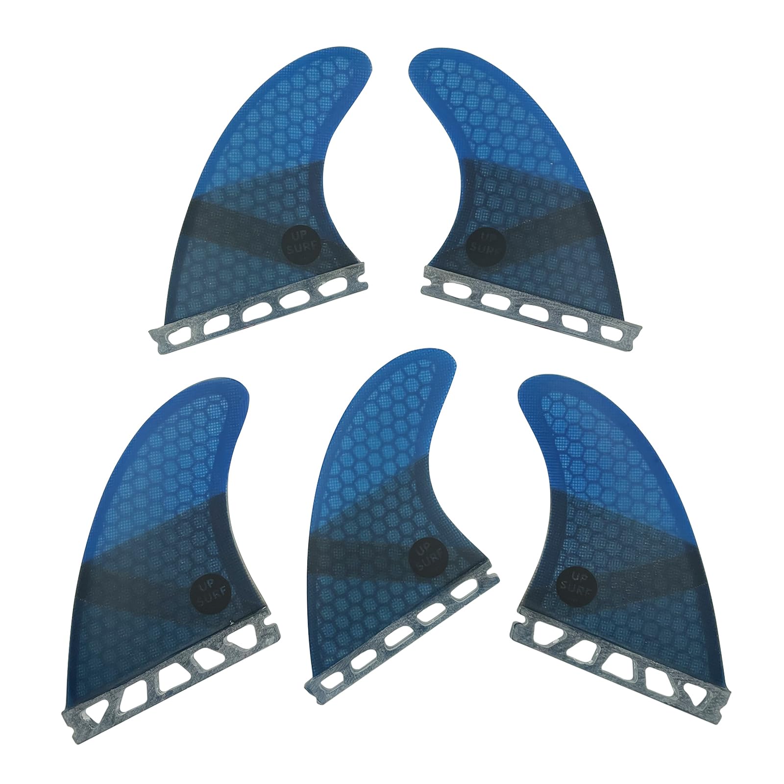 Surfboard fins k2.1 5fins Single tab Surfing fins Honeycomb Choose Color