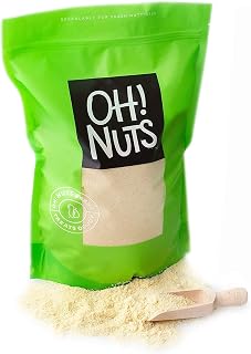 Oh! Nuts Blanched Almond Flour | All-Natural Wheat Substitute for Baking Delights Desserts Macarons, Marzipan | All-Purpose Kosher, Vegan, Paleo and Keto Friendly Diets, Gluten-Free (2.0 Pounds)