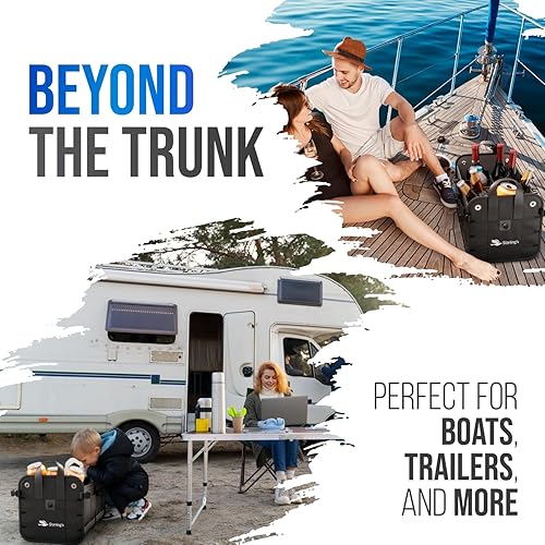 Miniatura 7 de Organizador de maletero de automóvil Starling's - Organizador de carga ajustable para SUV.