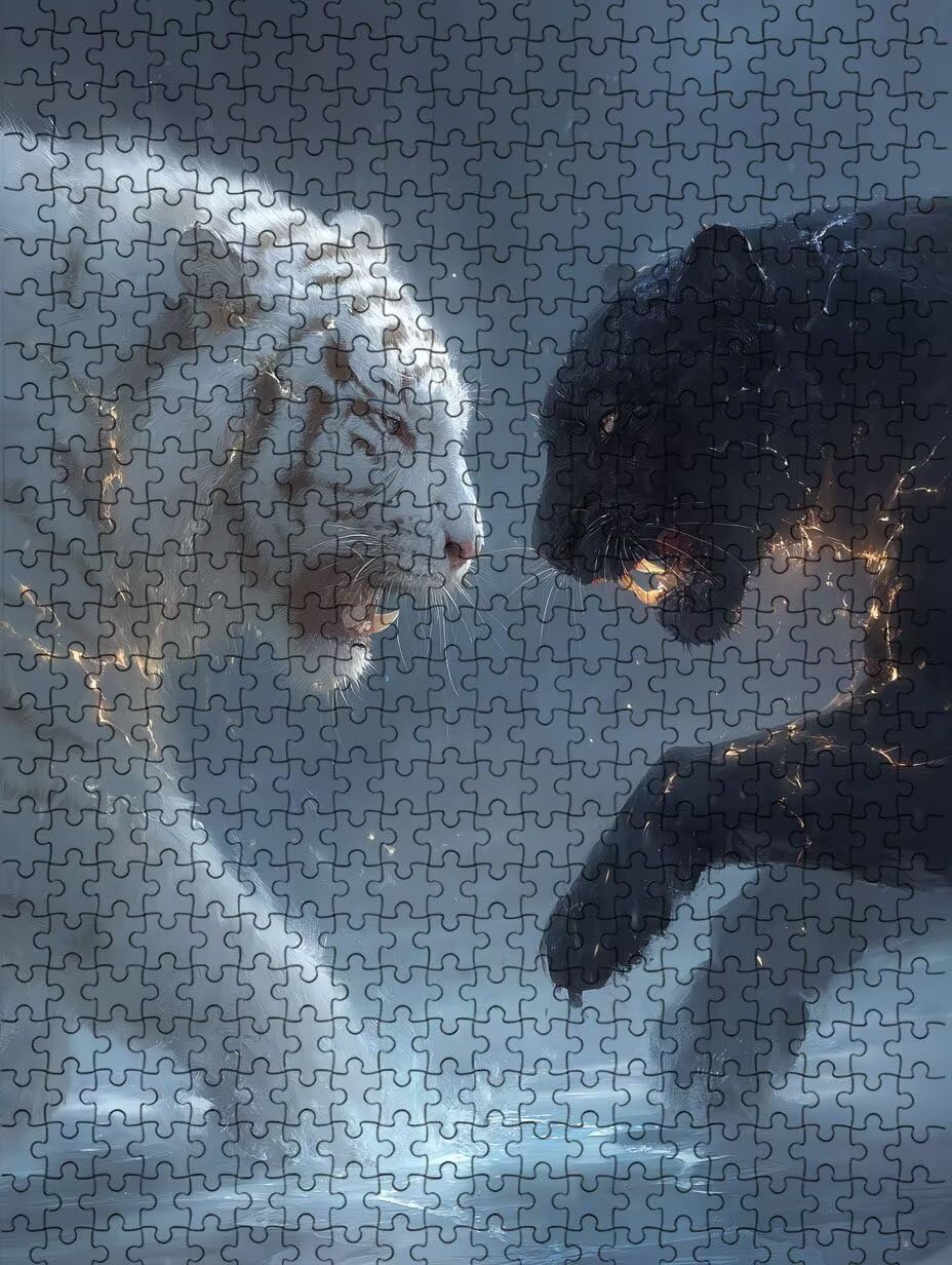 Puzzle 6000 Teile, Leopard Tiere Puzzle Erwachsene 6000, Klassische Puzzles, Puzzlespiele für Die Ganze Familie, Mit Schöner Verpackung, Dekoration Puzzles und Geschenke FNKL3-62