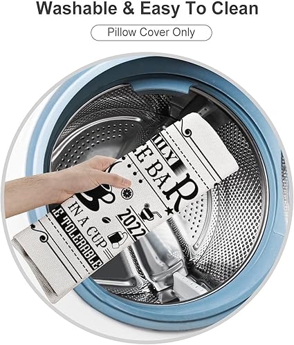 Miniatura 3 de Coffee Decor - Funda de almohada de 18 x 18 pulgadas, funda de almohada de barra de café familiar, fundas de almohada cuadradas para exteriores,