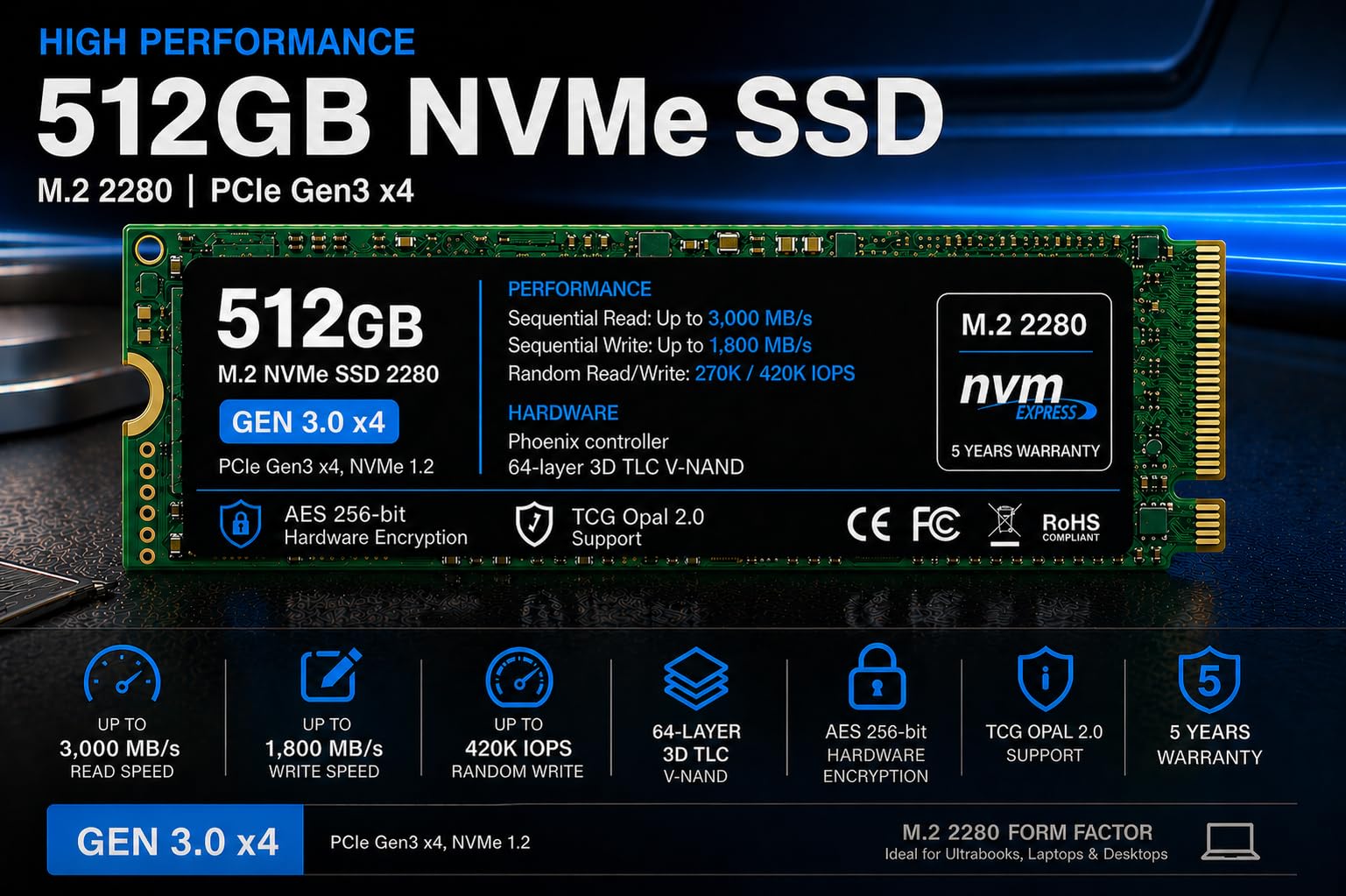 Samsung 512GB M.2 NVMe SSD 使用3時間 Amazon.in: Buy 512GB M.2 NVMe SSD (OEM) Compatible with Samsung
