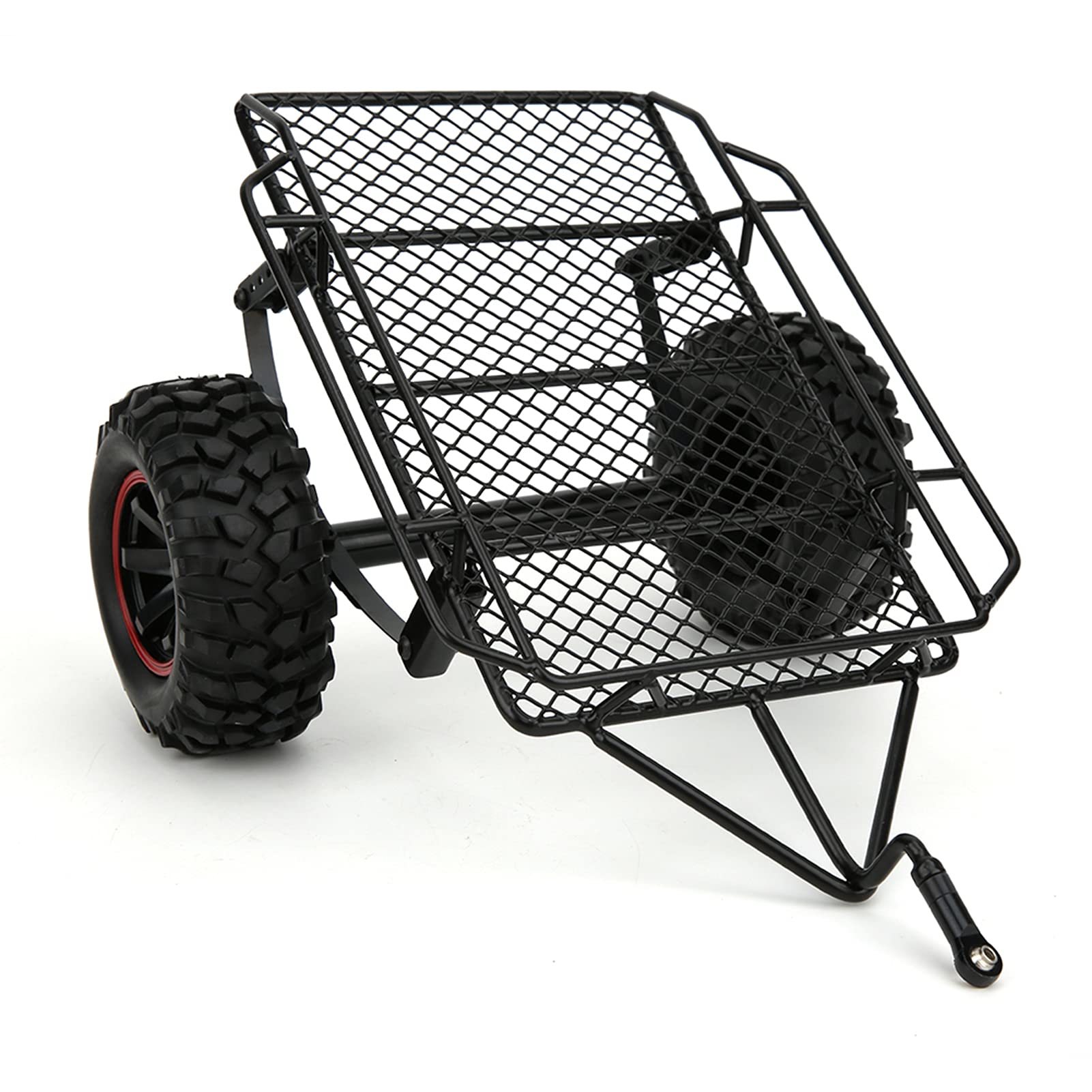 Przyczepa RC Metalowa do Modeli Samochodów SCX10 | Trwała metalowa konstrukcja, łatwa w montażu, kompatybilna z modelami 1/10