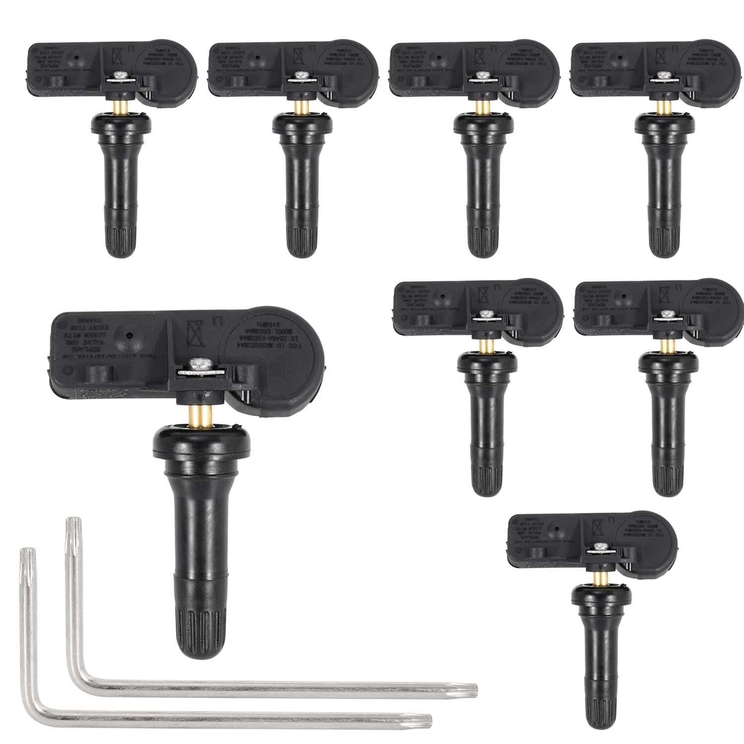 TPMS Sensor GM 315Mhz Tire Pressure Monitoring System Replace#13586335 13598771 13598772 13581558 25799331 Pack of 8