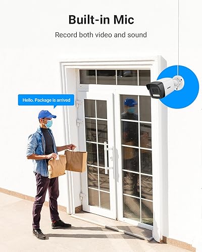 Miniatura 5 de ANNKE Sistema de cámara de seguridad H800 16CH 4K PoE con detección de movimiento de vehículos humanos, NVR H265+ de 8 MP y 8 cámaras Bullet IP