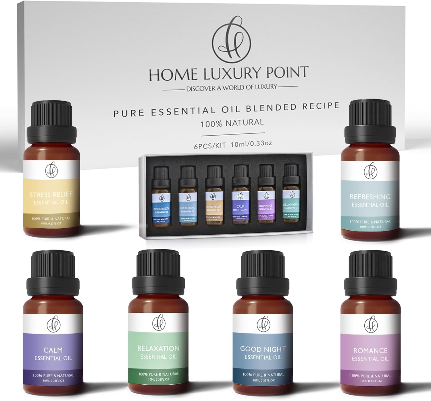 Home Luxury Point - Top 22 Essential Oil Blends – Gift Set - 100% Pure ...